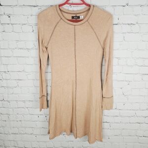 BDG | long sleeve tunic length seam detail stretch top